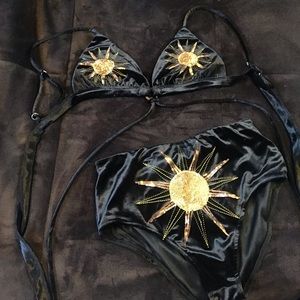 two piece velvet set S